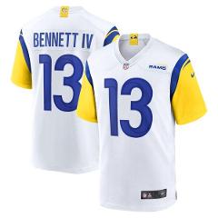 Mens Womens Youth Rams #13 Stetson Bennett Jersey White