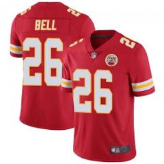 Men's Le'Veon Bell Kansas Chiefs #26 color rush jersey red