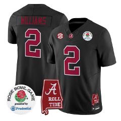 Ryan Williams Jersey #2 Alabama Crimson Tide 2026 Rose Bowl St...