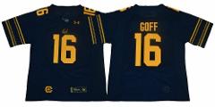 Men's California Golden Bears #16 Goff Football Jersey Deep Bl...