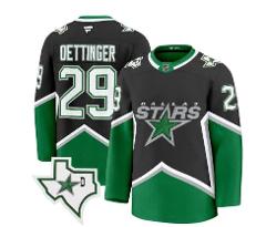 Jake Oettinger Jersey #29 Dallas Stars '99 Throwback Premium A...