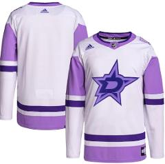 Dallas Stars Hockey Fights Cancer Primegreen Blank Practice Je...