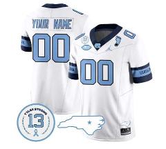 Custom North Carolina Tar Heels Jersey Vapor Football Stitched...