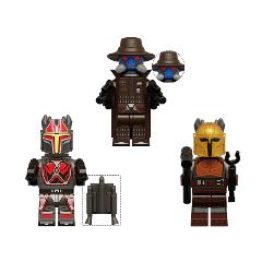 3pcs Star Wars Gar Saxon, Armorer & Cad Bane Minifigures Toy