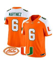 Damien Martinez Jersey #6 Miami Hurricanes Football Stitched O...