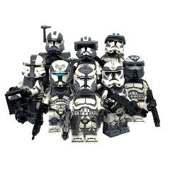 Star Wars Wolfpack AT-RT Gunner & Commander Wolffe 8 Minifigur...