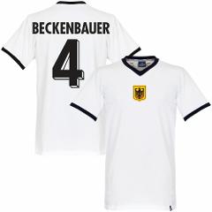 West Germany 1970s Beckenbauer 4 Retro Jersey  Men White