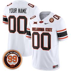 Custom Oklahoma State Cowboys Jersey 2025 Leslie O'neal Patch ...
