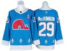 Colorado Avalanche #29 Nathan MacKinnon Light Blue Heritage Je...