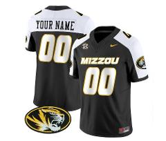 Custom Missouri Tigers Jersey Name Number Vapor Football Black...